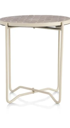 Coco Maison Bijzettafel Bento Taupe Ø43cm