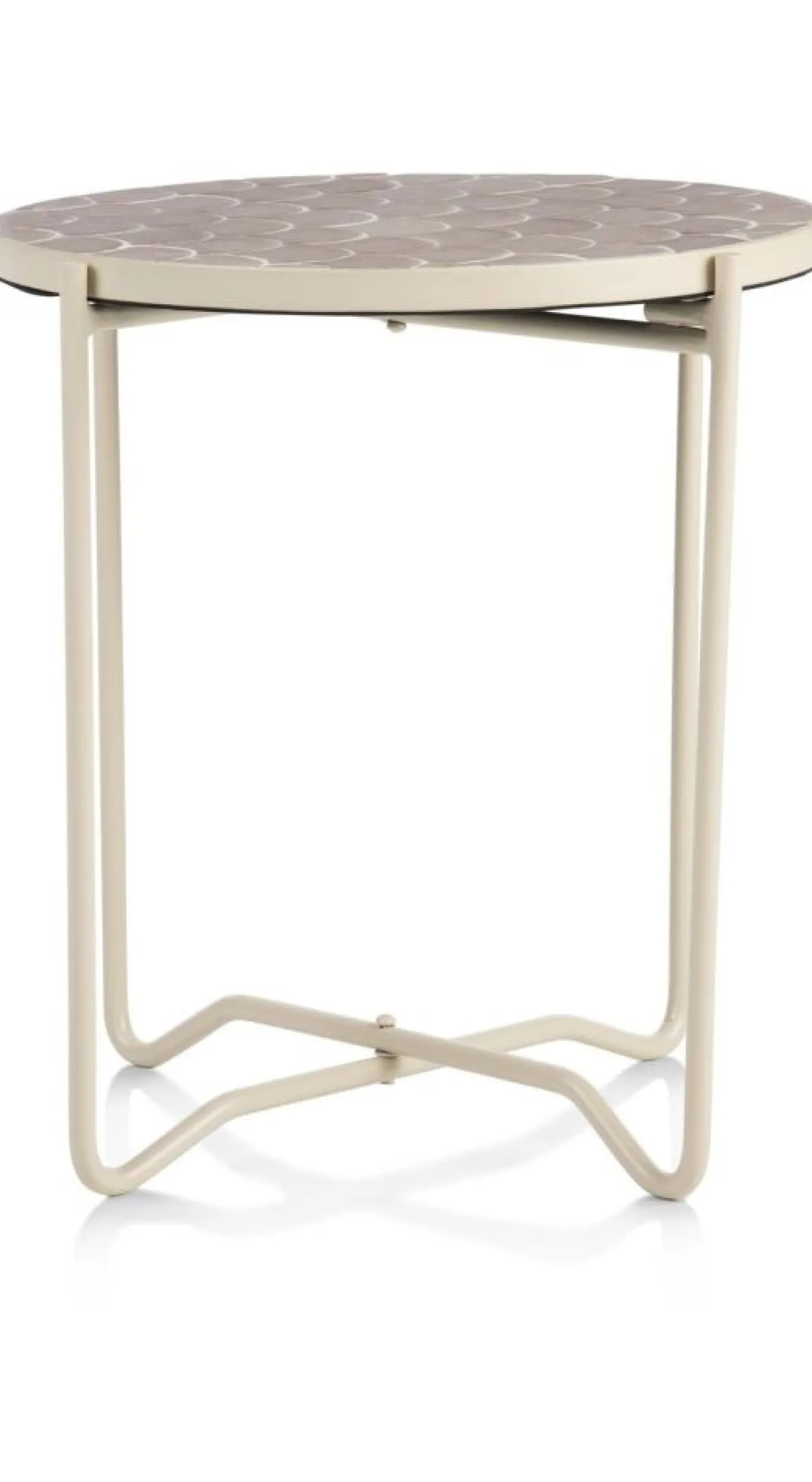 Coco Maison Bijzettafel Bento Taupe Ø43cm