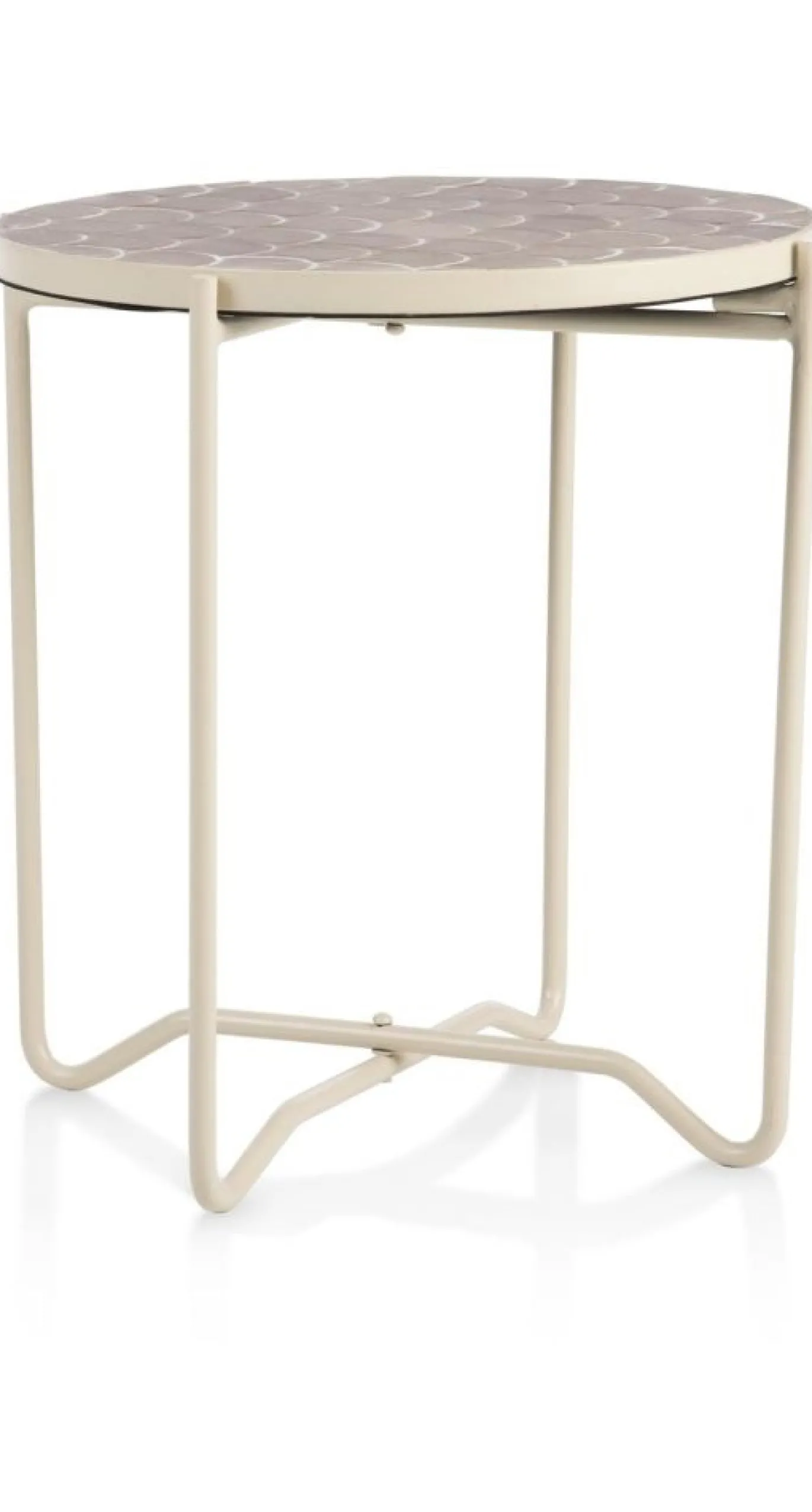 Coco Maison Bijzettafel Bento Taupe Ø43cm