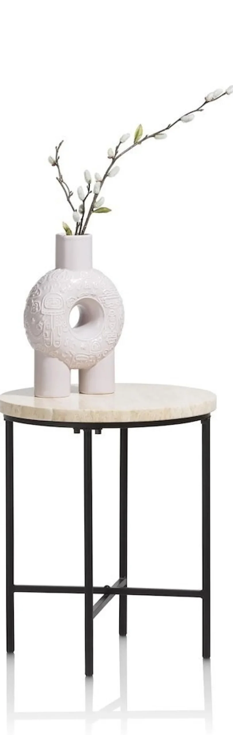 Coco Maison Bijzettafel Colton 40cm Beige