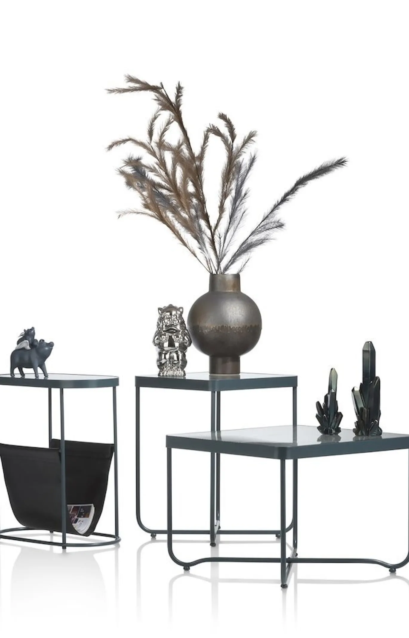 Coco Maison Bijzettafel Ezra 60cm Antraciet