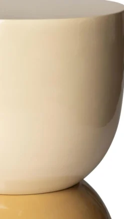 Coco Maison Bijzettafel Pleun Geel Ø32cm