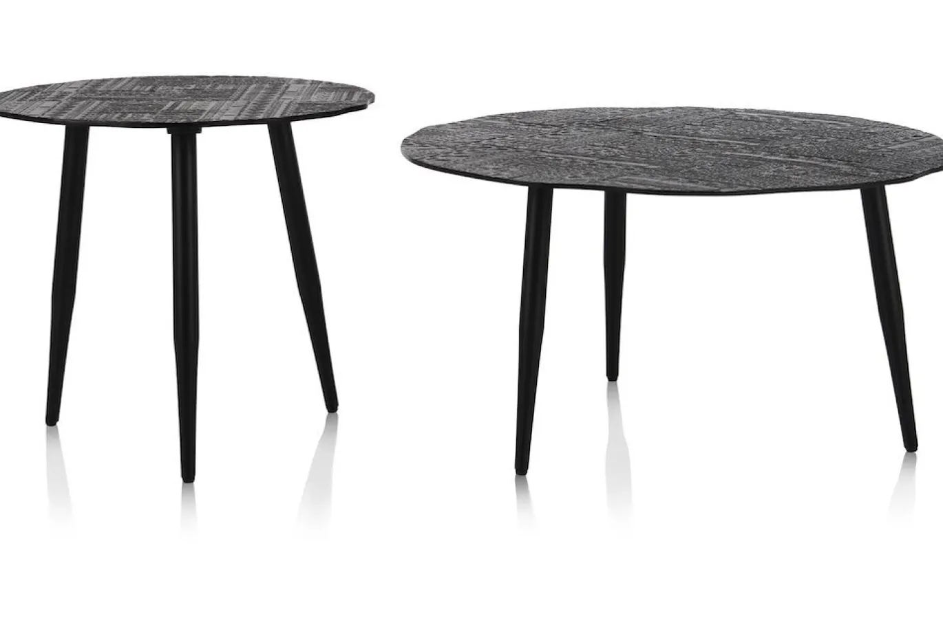 Coco Maison Bijzettafel Vica Ø70cm Zwart