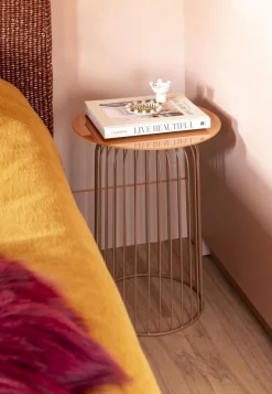 Coco Maison Bijzettafel Zora Oranje Ø40cm