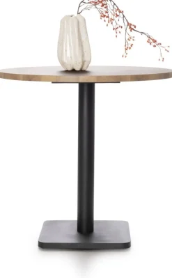 Coco Maison Bistrotafel Brest Eikenhout/Zwart Ø80cm