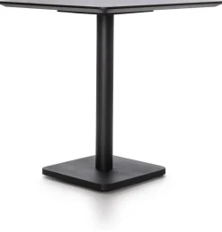Coco Maison Bistrotafel Brest Marmer Lichtgrijs/Zwart 75x75cm