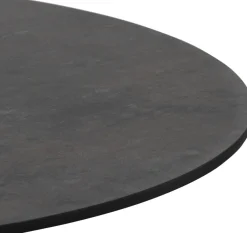 Coco Maison Bistrotafel Brest Steen Antraciet/Zwart Ø80cm