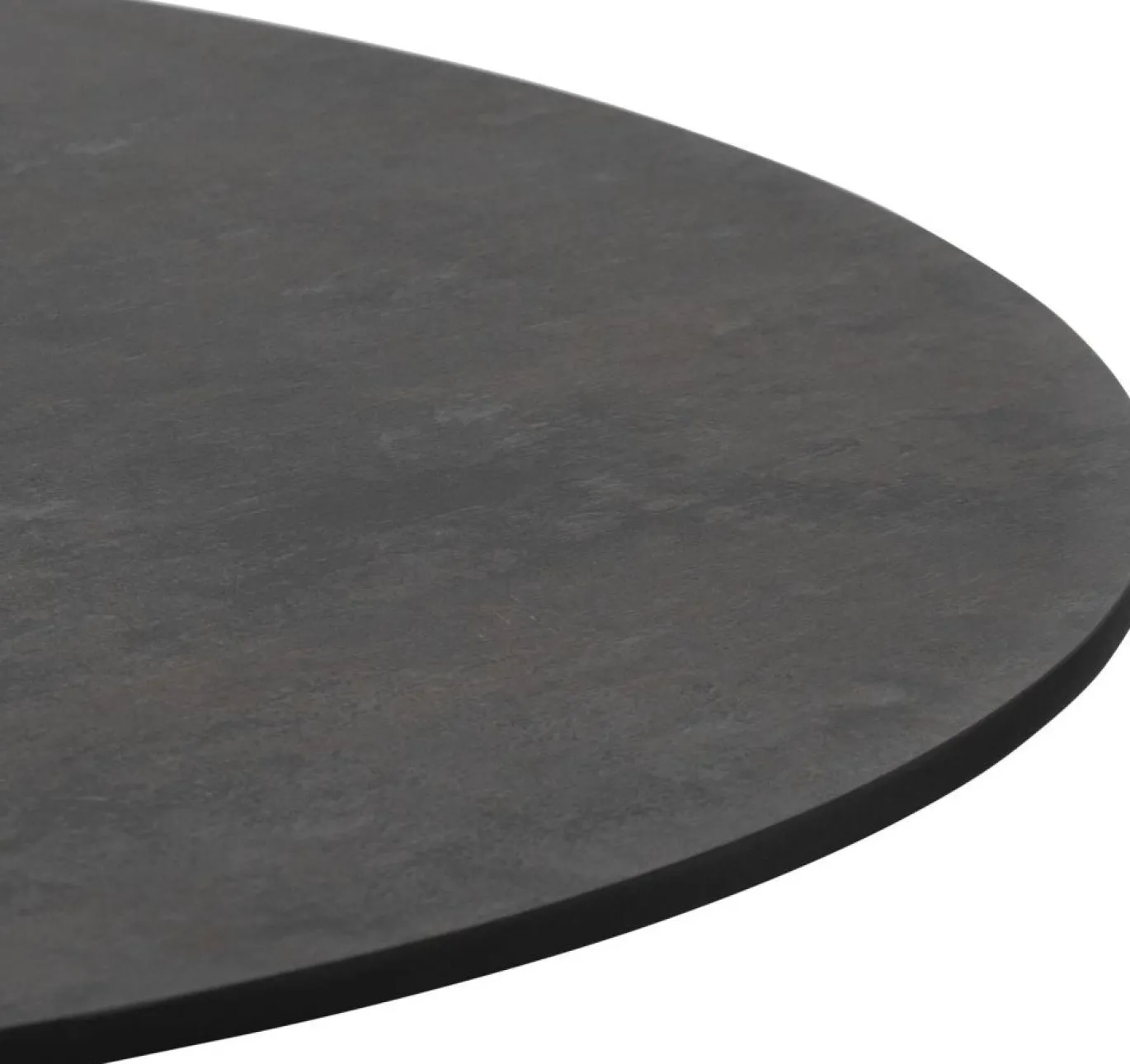 Coco Maison Bistrotafel Brest Steen Antraciet/Zwart Ø80cm