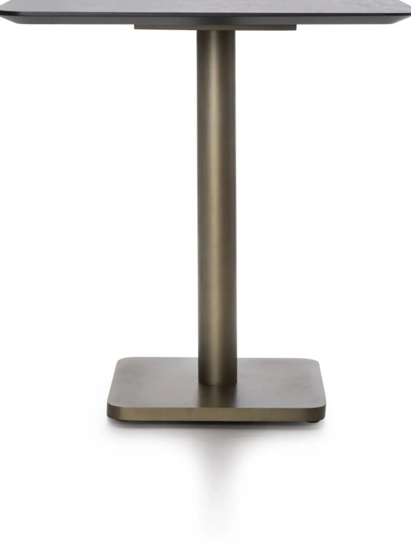 Coco Maison Bistrotafel Brest Marmer Lichtgrijs/Goud 75x75cm