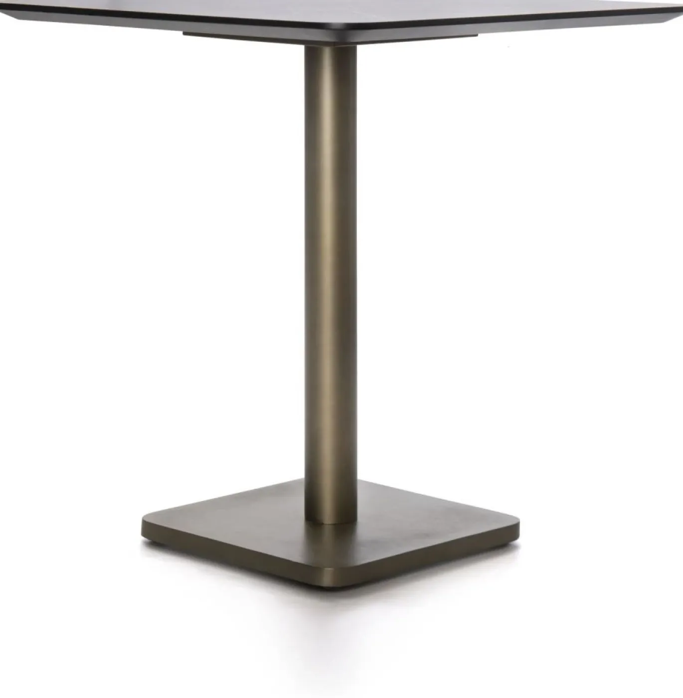 Coco Maison Bistrotafel Brest Marmer Lichtgrijs/Goud 75x75cm