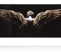 Coco Maison Fotoschilderij Angel Wings 80x150cm Zwart