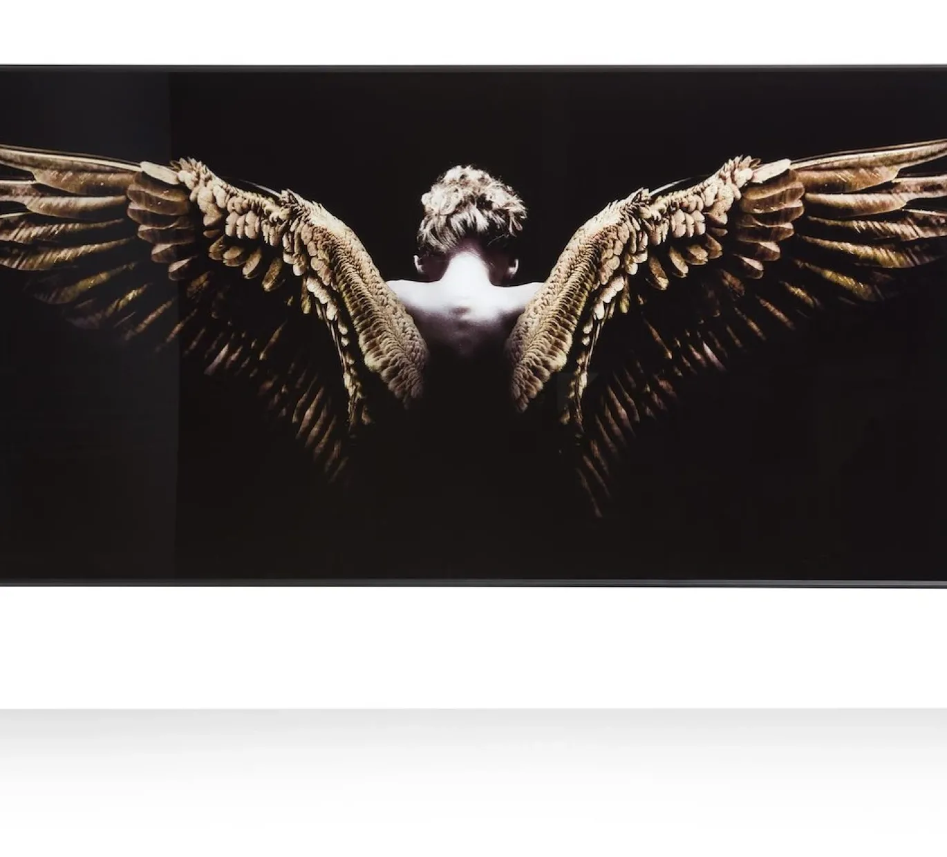 Coco Maison Fotoschilderij Angel Wings 80x150cm Zwart