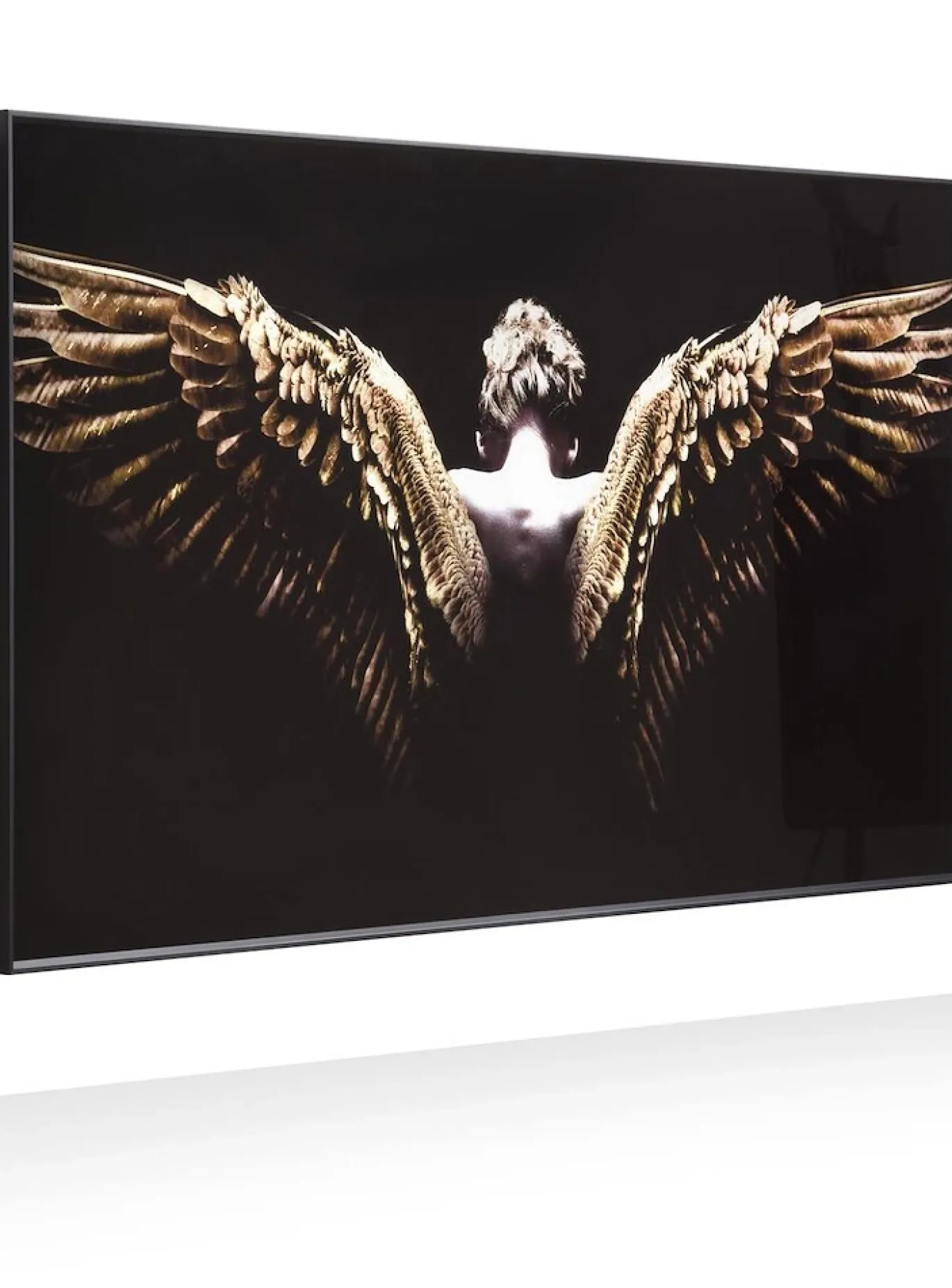 Coco Maison Fotoschilderij Angel Wings 80x150cm Zwart