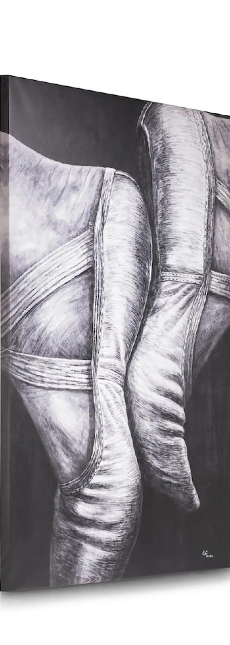 Coco Maison Fotoschilderij Pointes 200x150cm Zwart