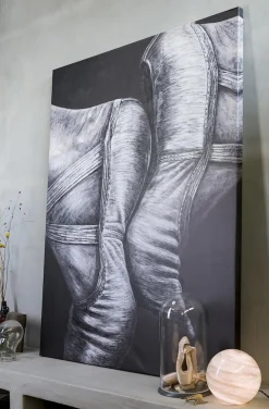 Coco Maison Fotoschilderij Pointes 200x150cm Zwart