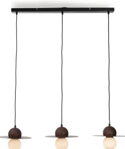 Coco Maison Hanglamp Ufo 3-Lichts Bruin