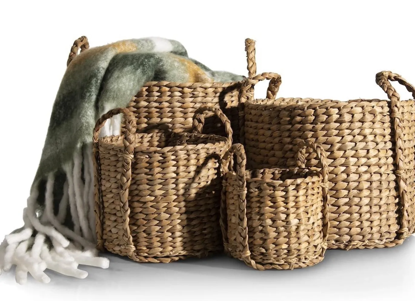 Coco Maison Manden Abu Set van 4 Zeegras Naturel
