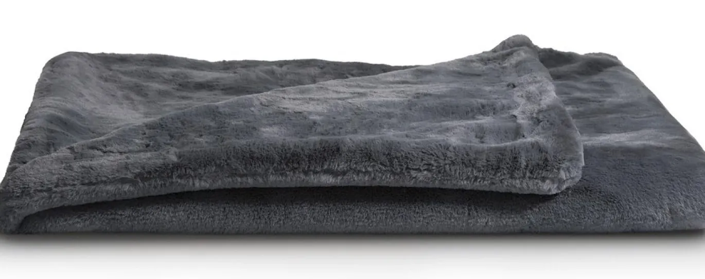 Coco Maison Plaid Timeless Evie 130x160cm Antraciet