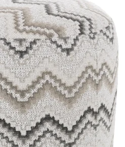 Coco Maison Poef Beautiq Lush Antraciet Ø42cm