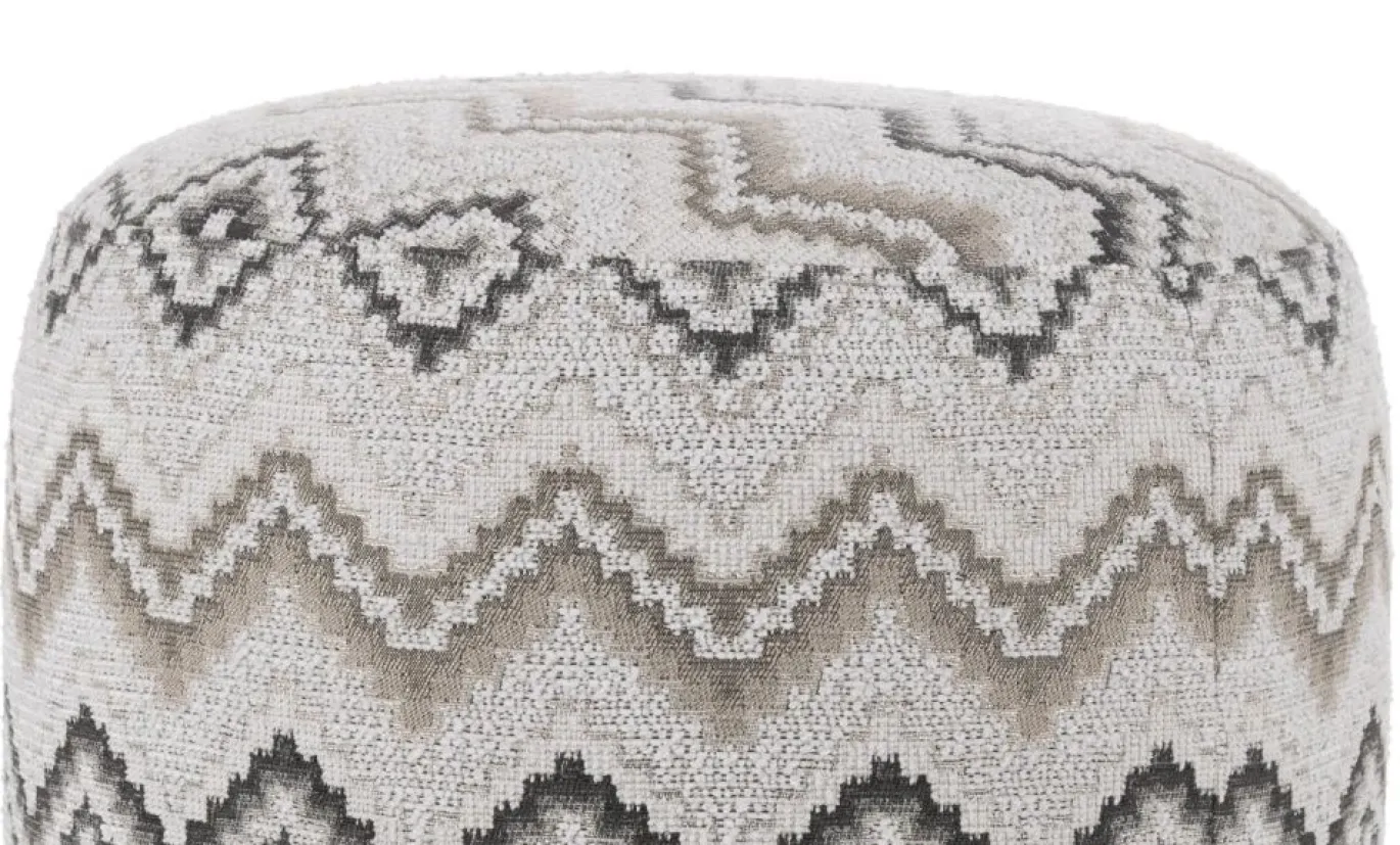 Coco Maison Poef Beautiq Lush Antraciet Ø42cm