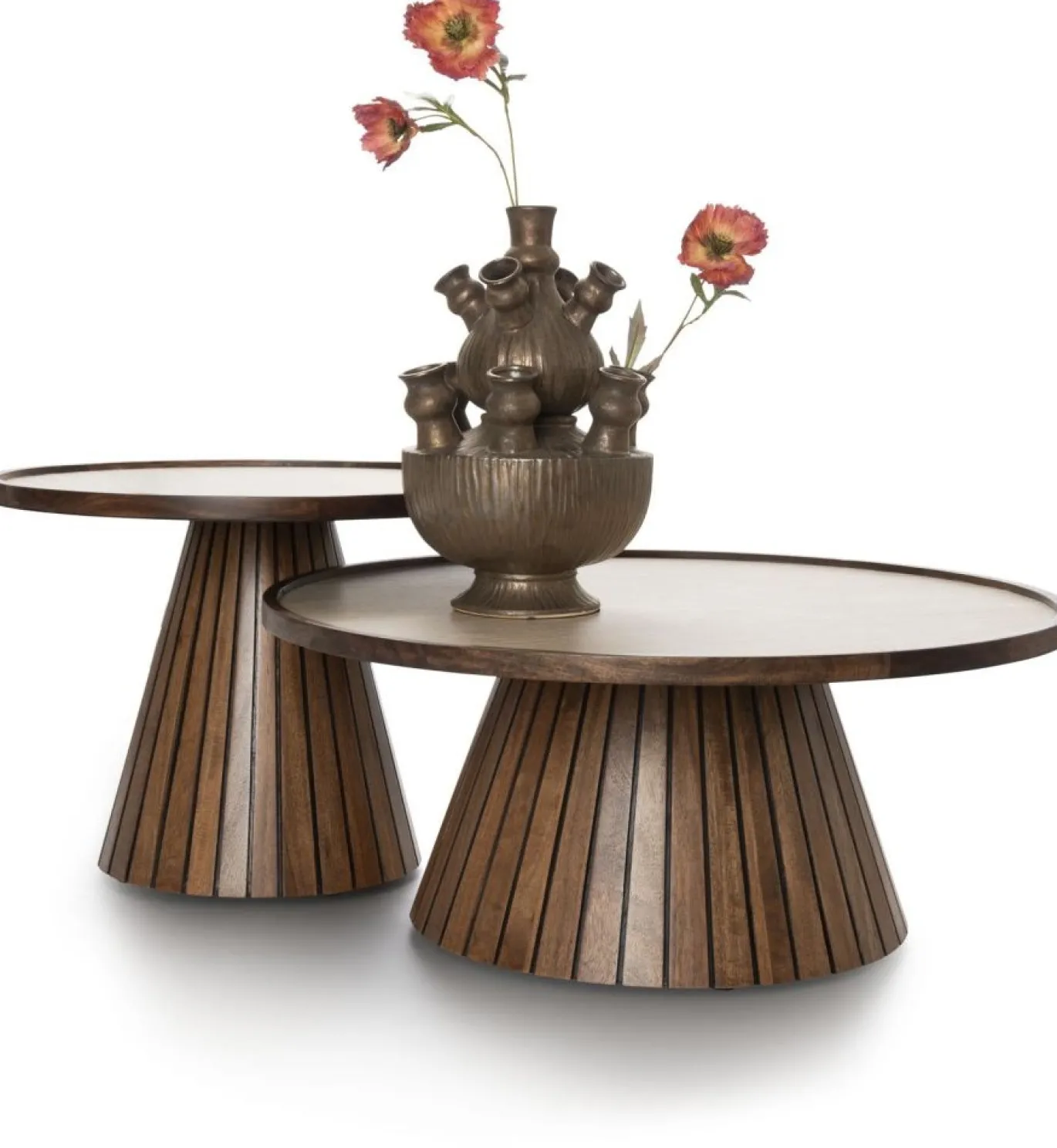 Coco Maison Salontafel Cleo Bruin Ø80cm