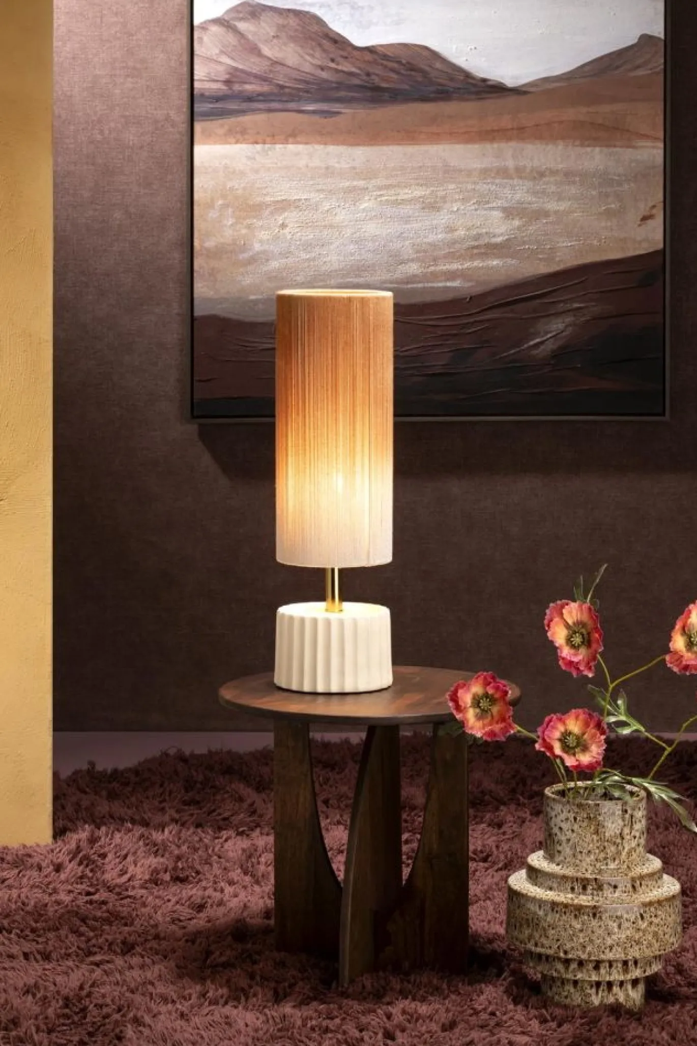 Coco Maison Salontafel Soy Bruin Ø45cm