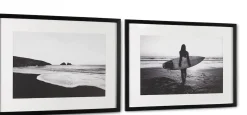 Coco Maison Schilderij Chill Waves Set van 2 60x80cm Zwart