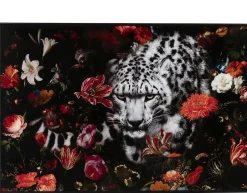 Coco Maison Schilderij Floral Cheetah 120x80cm