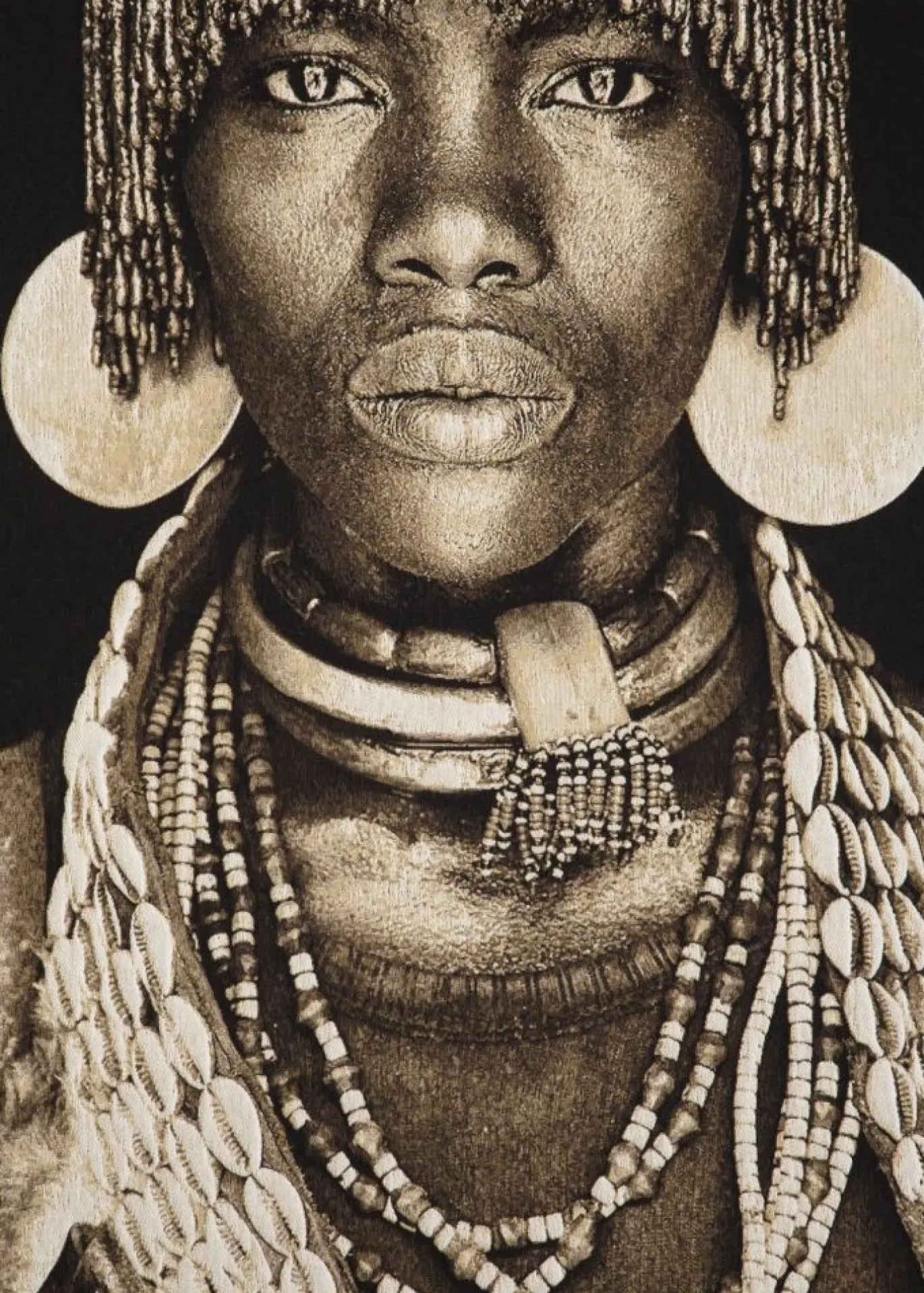 Coco Maison Schilderij Hamar Woman 75x125cm