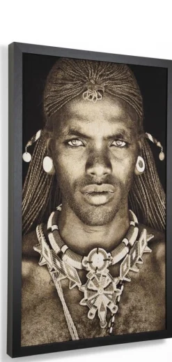 Coco Maison Schilderij Samburu Warrior 75x125cm