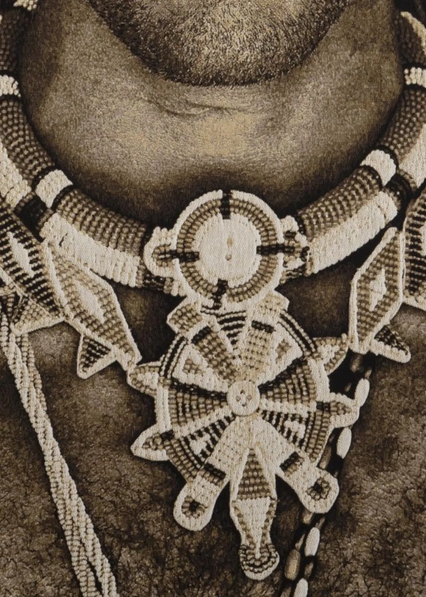 Coco Maison Schilderij Samburu Warrior 75x125cm
