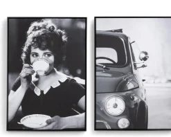 Coco Maison Schilderij Teatime 70x100cm Zwart