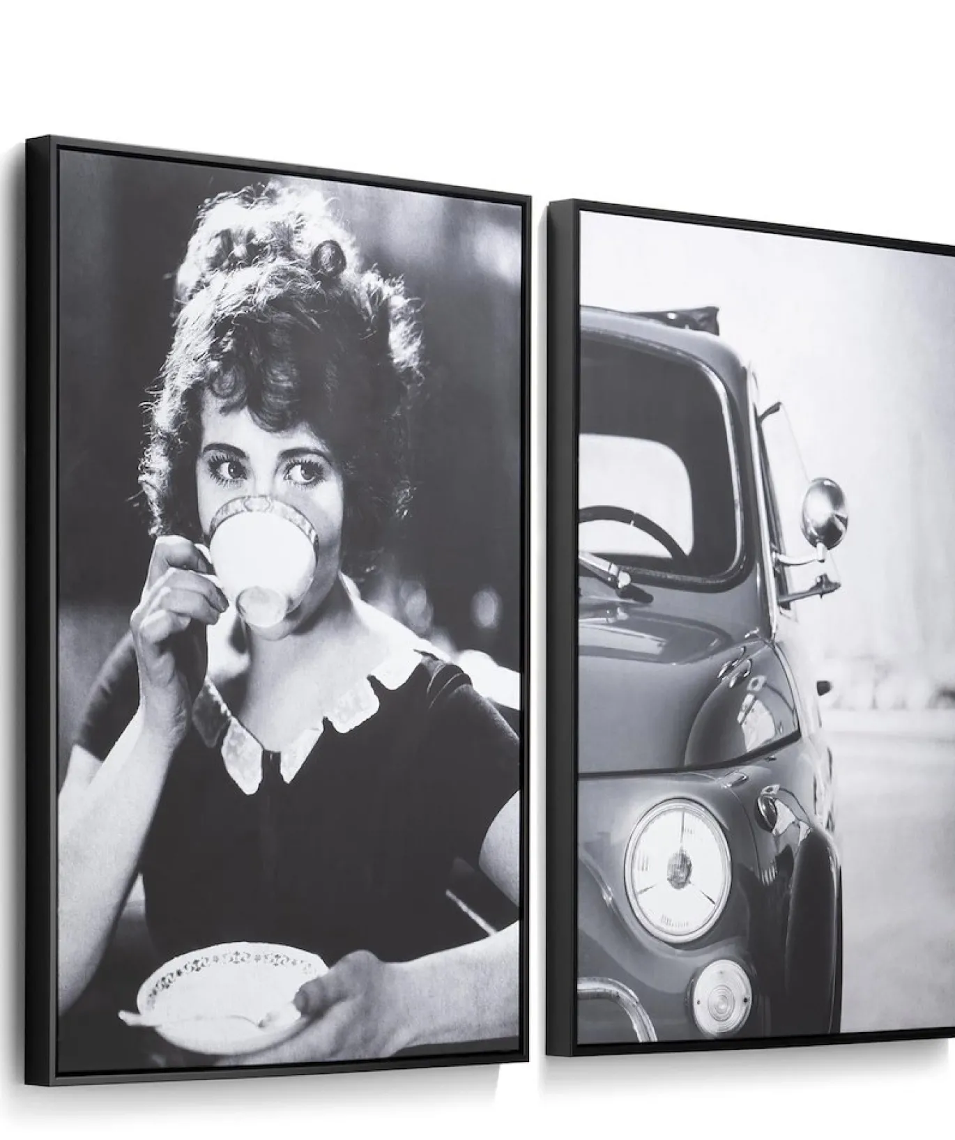 Coco Maison Schilderij Teatime 70x100cm Zwart