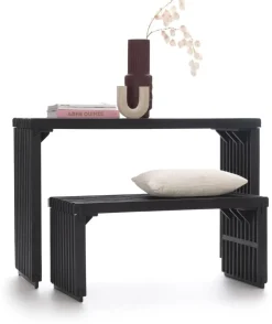 Coco Maison Sidetable Lino Zwart 120cm