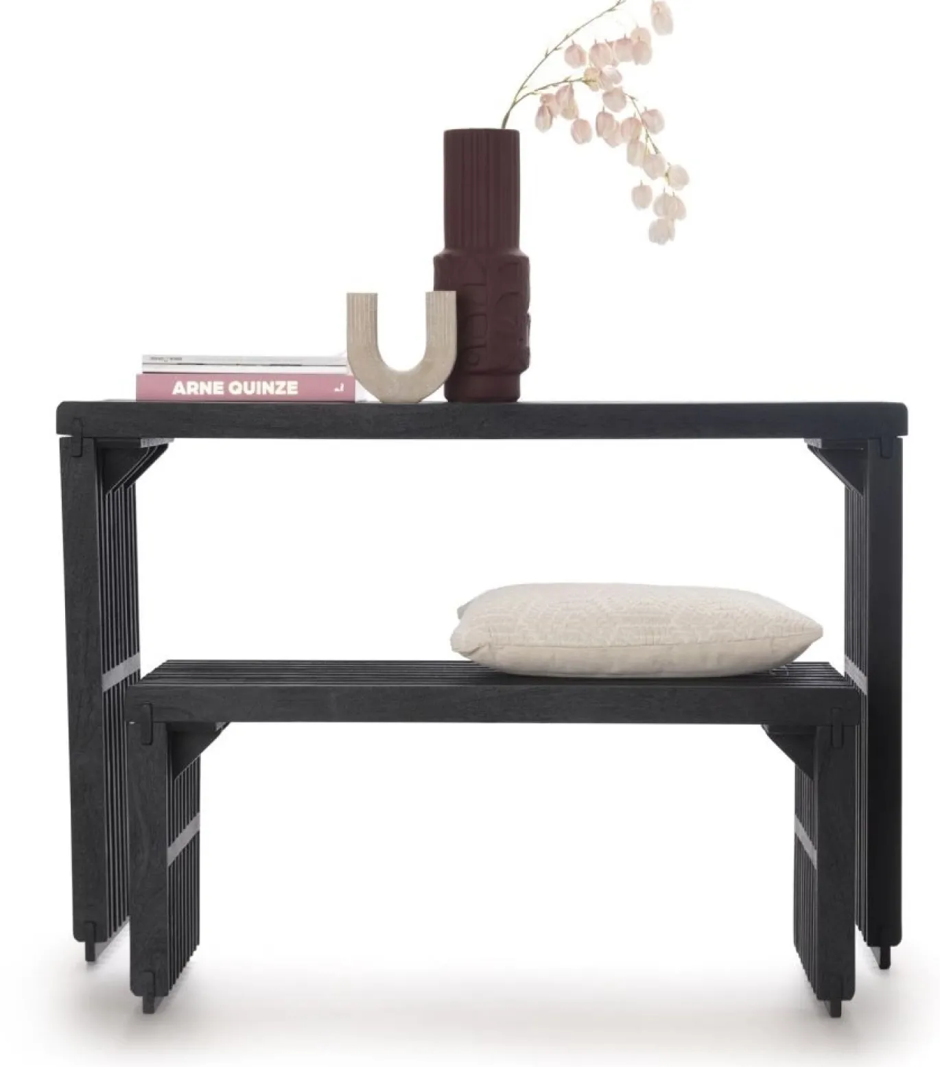 Coco Maison Sidetable Lino Zwart 120cm