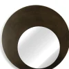 Coco Maison Spiegel Pelle Bruin Ø80cm