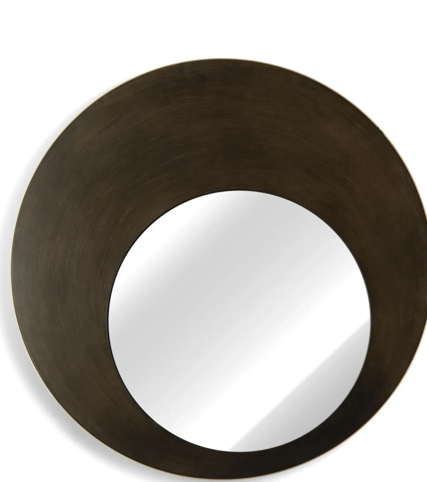 Coco Maison Spiegel Pelle Bruin Ø80cm