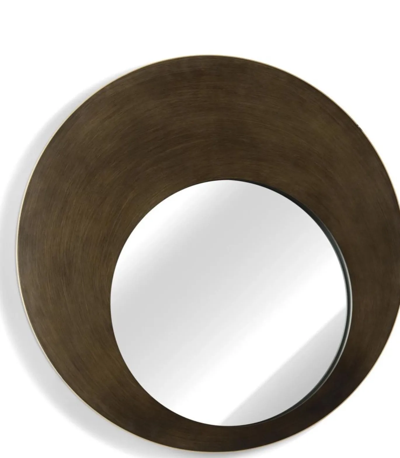 Coco Maison Spiegel Pelle Bruin Ø80cm