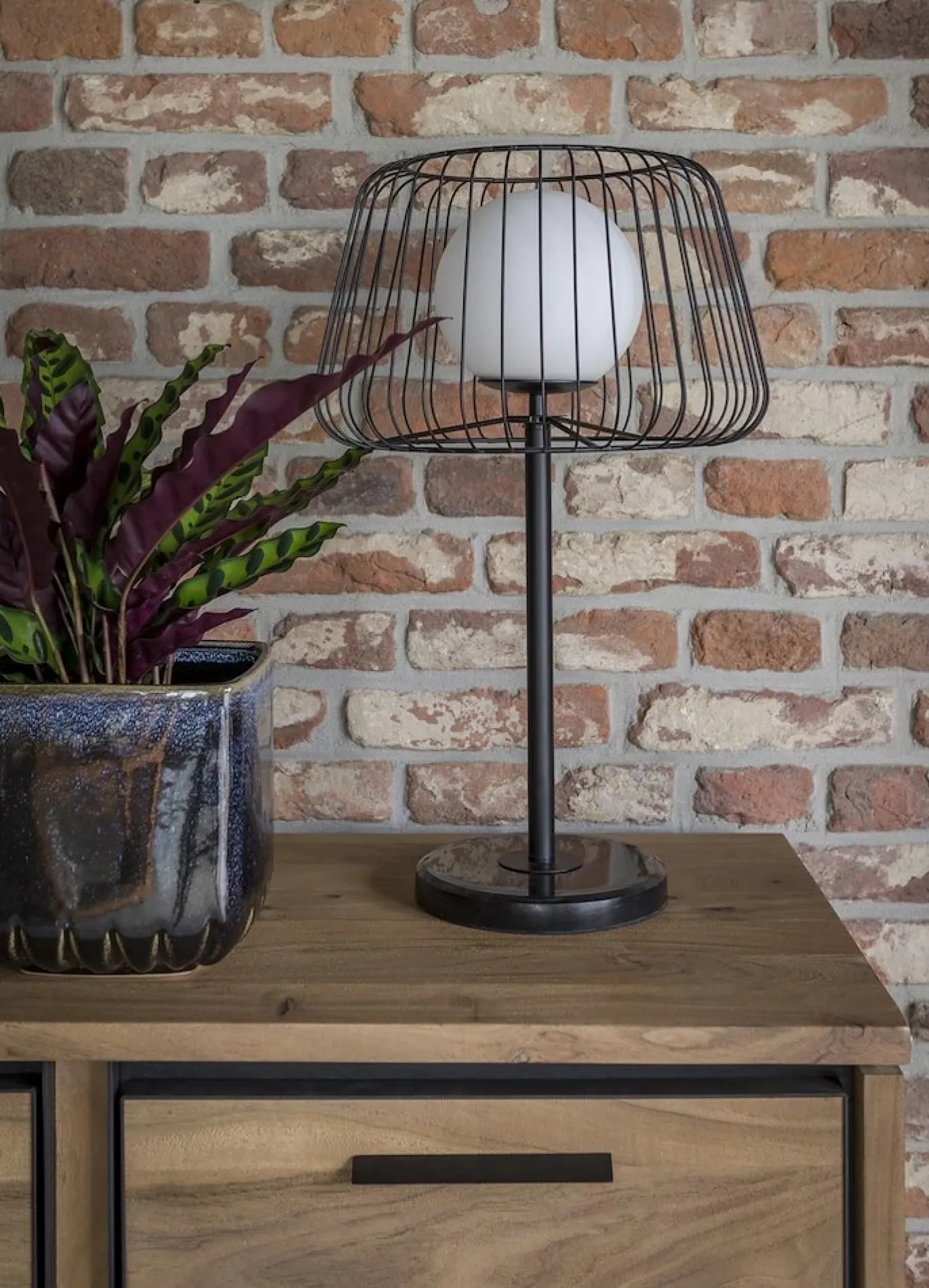 Coco Maison Tafellamp Ally 1-Lichts Zwart