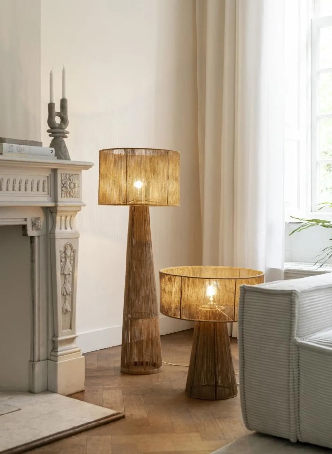 Coco Maison Tafellamp Tali 1-Lichts Naturel