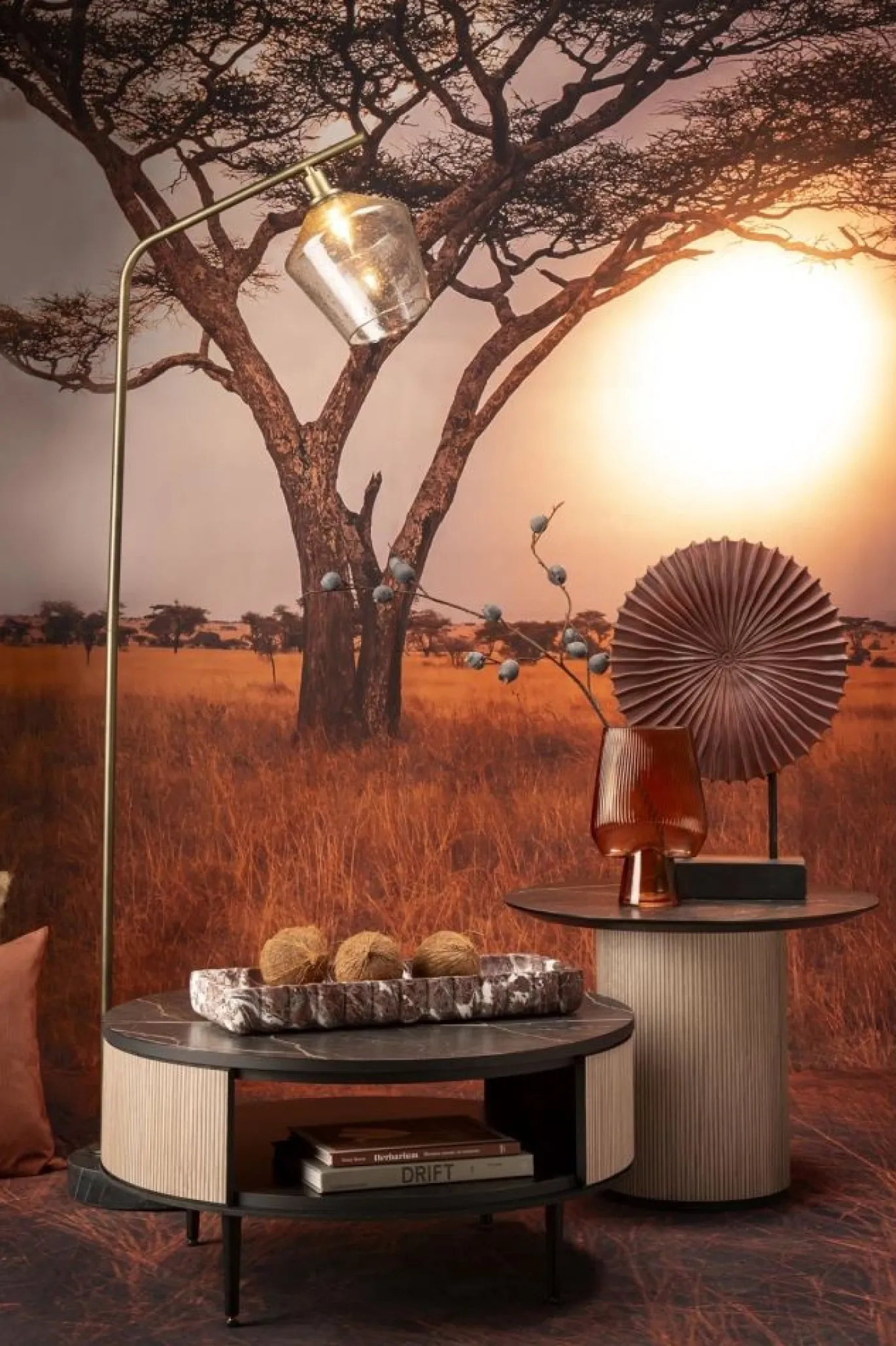 Coco Maison Vloerlamp Amy Goud 1-Lichts