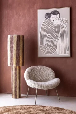Coco Maison Vloerlamp Billie 1-Lichts Bruin