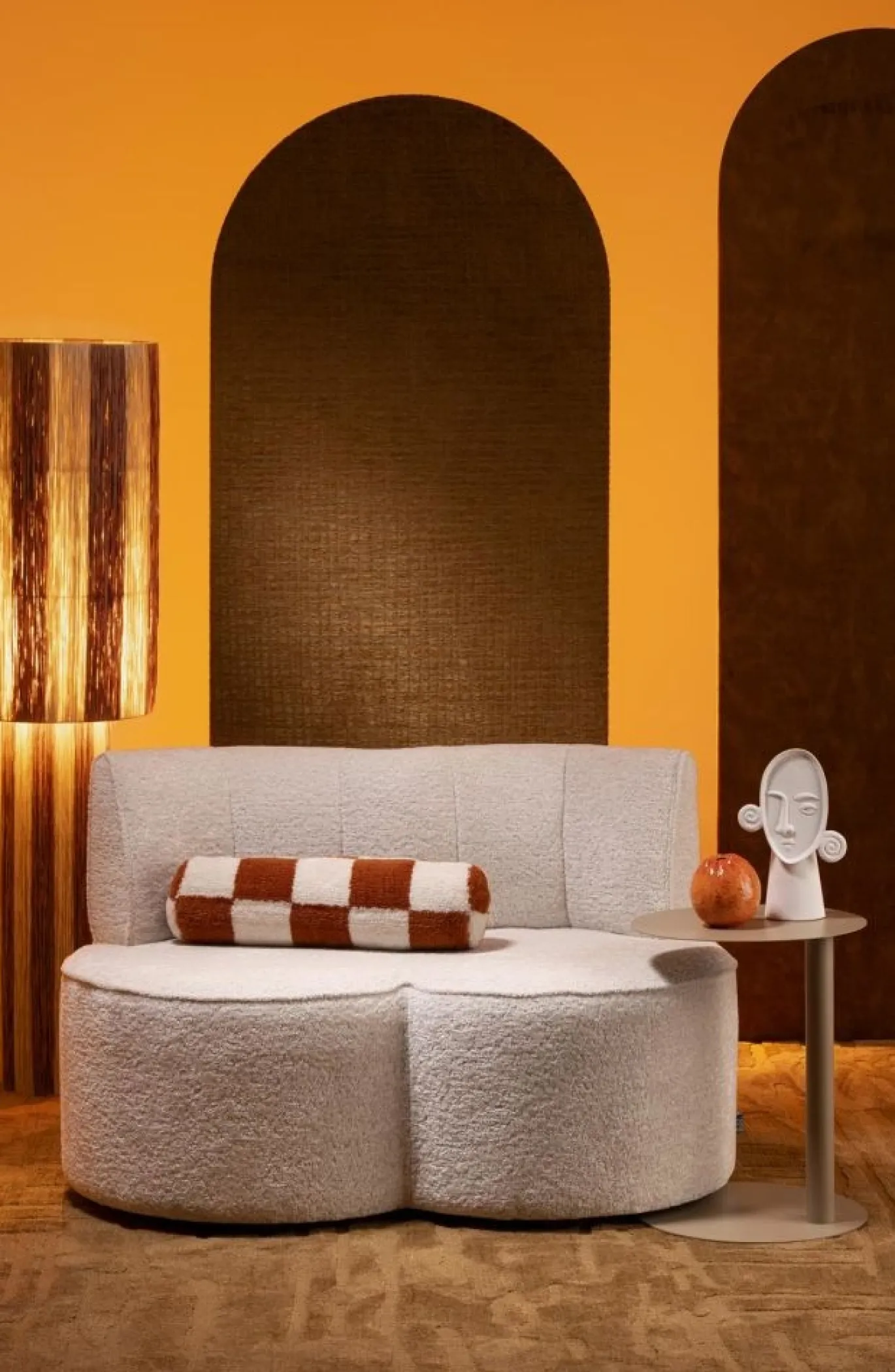 Coco Maison Vloerlamp Billie 1-Lichts Bruin