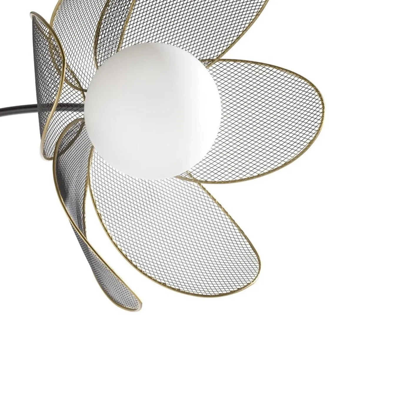 Coco Maison Vloerlamp Magnolia 1-Lichts Zwart