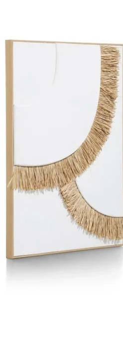 Coco Maison Wanddecoratie Frills 3D 60x80cm Wit