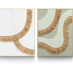 Coco Maison Wanddecoratie Frills 3D 60x80cm Wit