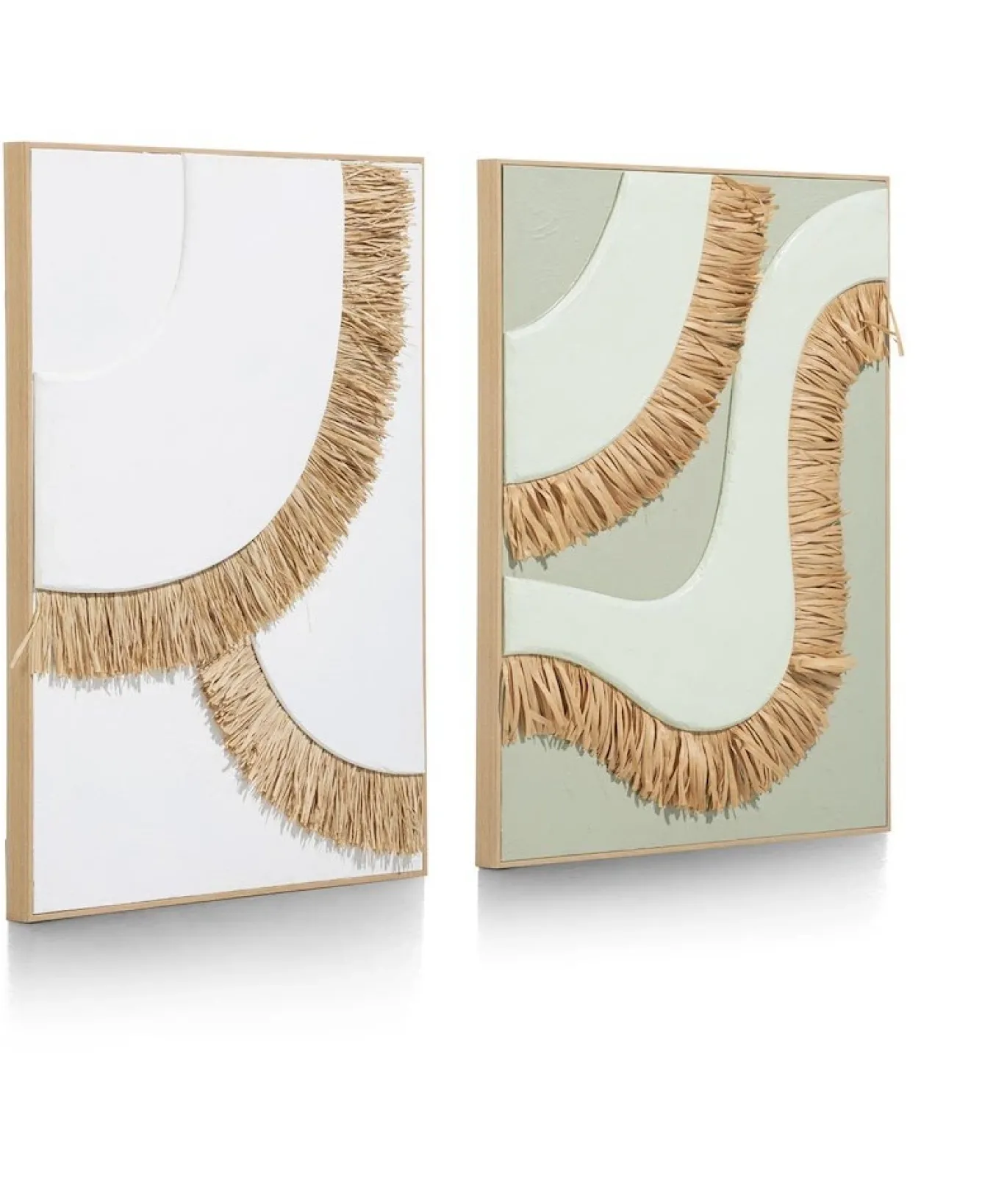 Coco Maison Wanddecoratie Frills 3D 60x80cm Wit