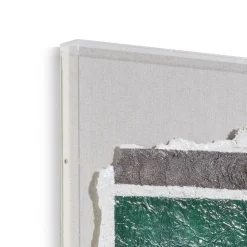 Coco Maison Wandobject Abstract Parchment A 50x50cm Groen