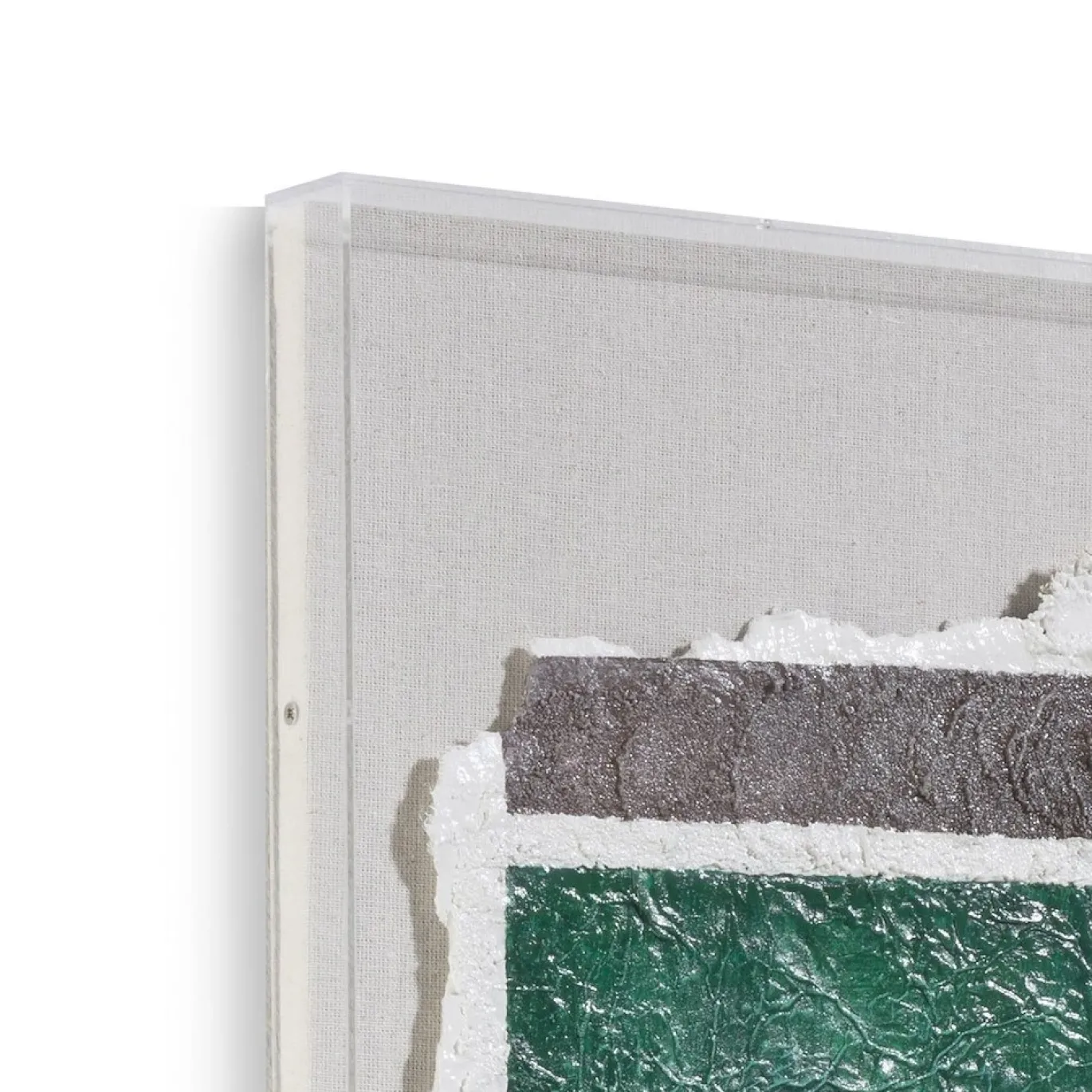 Coco Maison Wandobject Abstract Parchment A 50x50cm Groen
