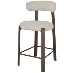DÉJA Barstoel Lagan Beige/Walnoot